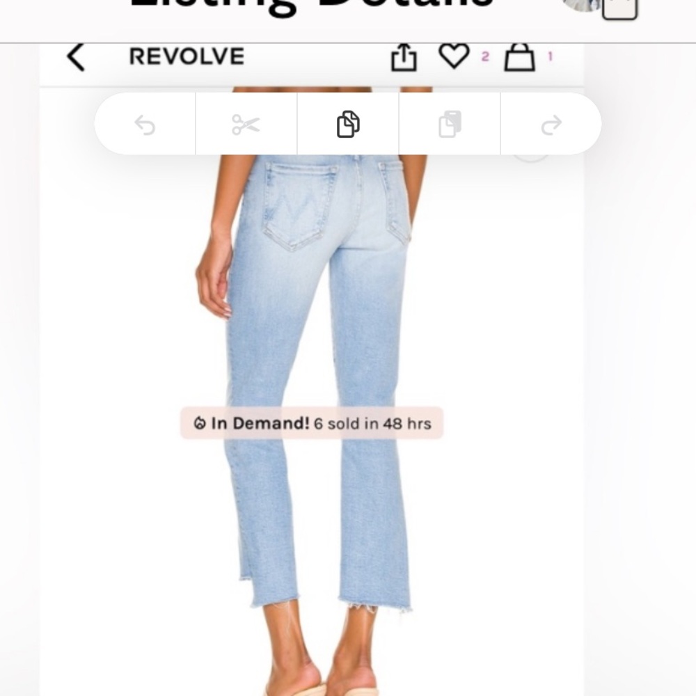 MOTHER jeans.